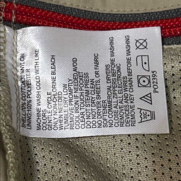 SCOTTeVEST The 101 Vest Khaki Utility Travel Full Zip Mens Medium W/ Attachments - Picture 8 of 9